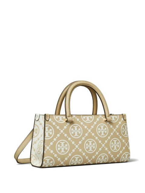 Tory Burch small T Monogram-embossed E/W tote bag - Neutrals - zdjęcie produktu nr 2