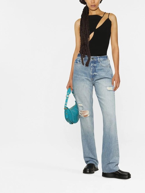 ANINE BING Olsen ripped straight-leg jeans - Blue - zdjęcie produktu nr 2