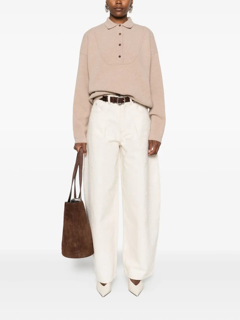Jacquemus button polo-neck sweater - Neutrals - zdjęcie produktu nr 2