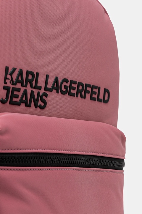 Karl Lagerfeld Jeans plecak kolor różowy duży gładki A4W30294 - zdjęcie produktu nr 2