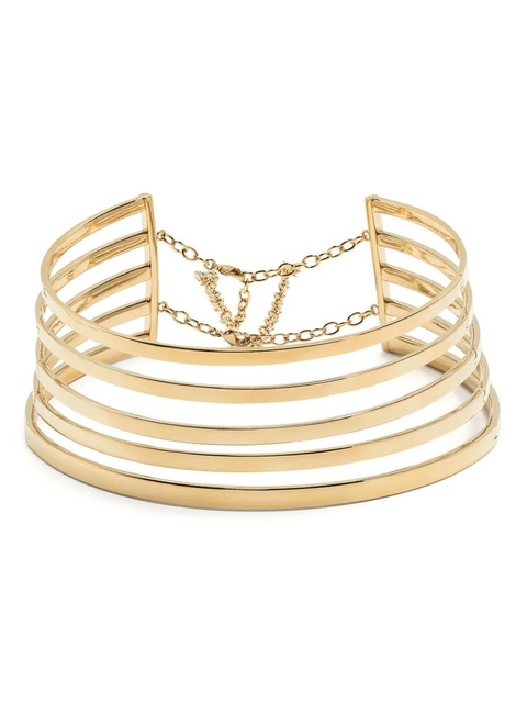 Amina Muaddi Angelica stacked choker - Gold - zdjęcie produktu nr 1