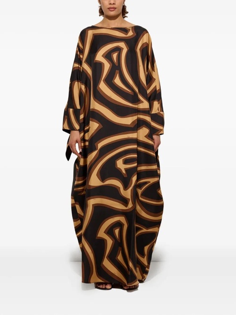 PUCCI wave-print kaftan dress - Black - zdjęcie produktu nr 1