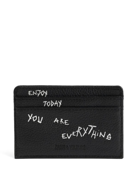 Zadig&Voltaire grained graffiti pass - Black - zdjęcie produktu nr 2