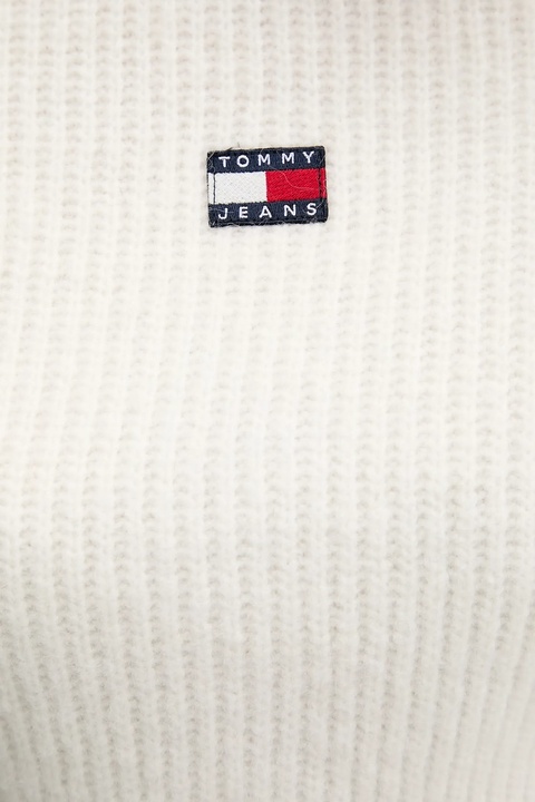 Tommy Jeans sweter z domieszką wełny damski kolor biały DW0DW21677 - zdjęcie produktu nr 2