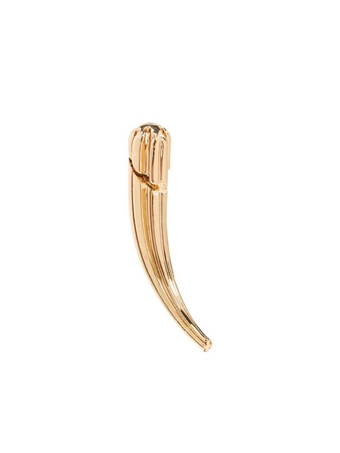 Tory Burch ribbed claw earrings - Gold - zdjęcie produktu nr 2
