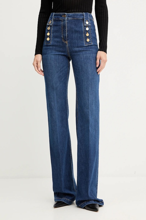 Elisabetta Franchi jeansy damskie high waist PJ02D56E2 - zdjęcie produktu nr 1