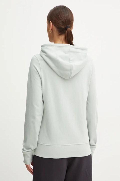 Helly Hansen bluza NORD GRAPHIC damska kolor zielony z kapturem z nadrukiem 62981 - zdjęcie produktu nr 2