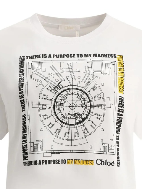 Chloé graphic-print T-shirt - White - zdjęcie produktu nr 1