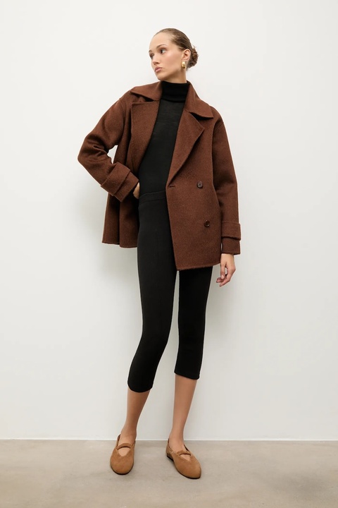 Answear.LAB baleriny zamszowe kolor beżowy - zdjęcie produktu nr 1