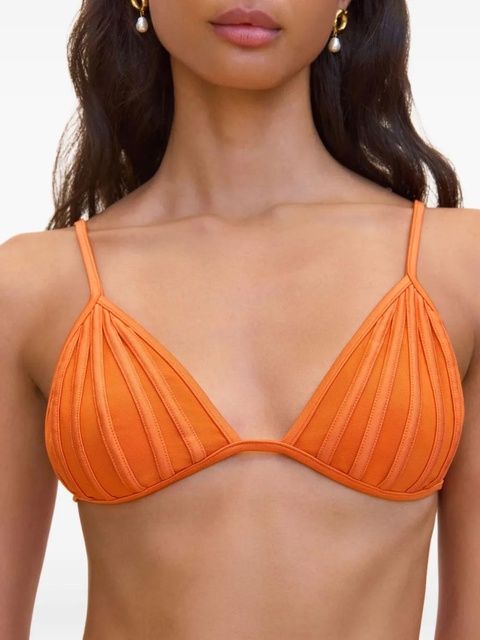 Cult Gaia Mina boned triangle bikini top - Orange - zdjęcie produktu nr 2