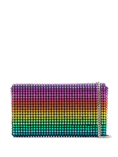 Amina Muaddi Paloma crystal-embellished clutch bag - Yellow - zdjęcie produktu nr 1