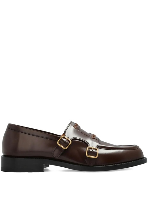 Marni embroidered-logo shoes - Brown - zdjęcie produktu nr 1