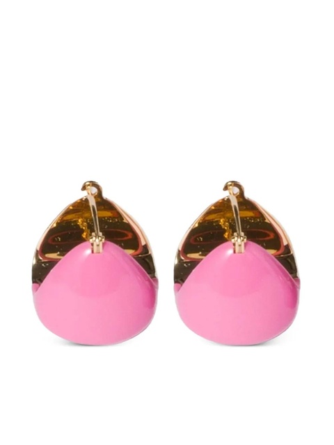 Miu Miu two-tone hoop earrings - Gold - zdjęcie produktu nr 1