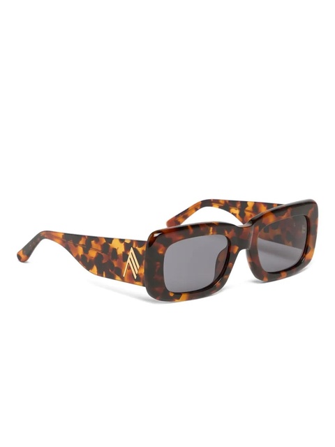 The Attico Marfa rectangle-frame sunglasses - Brown - zdjęcie produktu nr 1