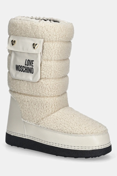 Love Moschino śniegowce kolor beżowy JA24452G0NISM12A - zdjęcie produktu nr 1