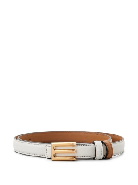 ETRO logo-buckle leather belt - White - zdjęcie produktu nr 1