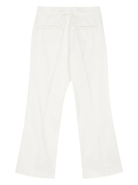 Jil Sander mid-rise flared gabardine trousers - White - zdjęcie produktu nr 2