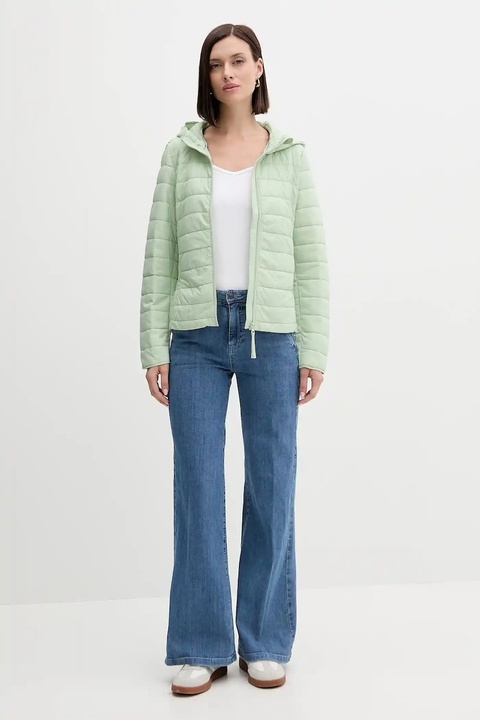 United Colors of Benetton kurtka kolor zielony przejściowa 2TWDDN07O - zdjęcie produktu nr 2