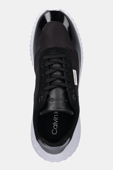 Calvin Klein sneakersy EVA RUNNER LACE UP MAT MIX damskie kolor czarny YW0YW02016 - zdjęcie produktu nr 2