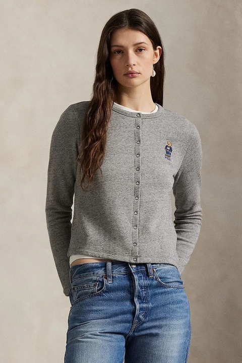 Polo Ralph Lauren kardigan damski kolor szary lekki 211955298 - zdjęcie produktu nr 1