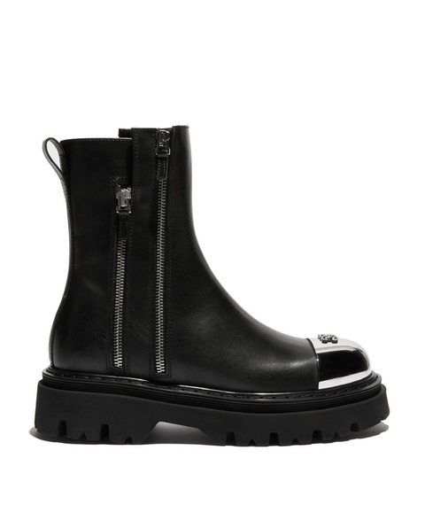 CASADEI - Skórzane botki z suwakami Generation X - zdjęcie produktu nr 1