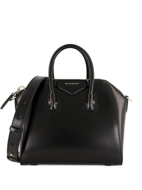 Givenchy mini Antigona box two-way leather tote bag - Black - zdjęcie produktu nr 1