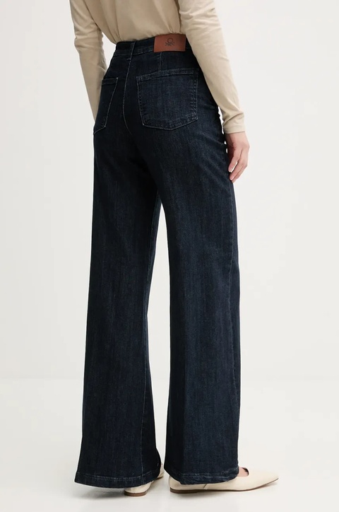 United Colors of Benetton jeansy damskie kolor granatowy 4TUT574X5 - zdjęcie produktu nr 2