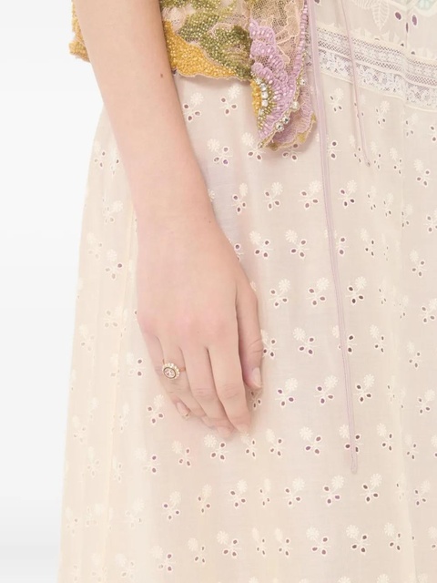 Valentino Garavani V-logo signature crystal ring - Gold - zdjęcie produktu nr 2