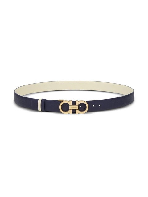 Ferragamo Gancini-plaque reversible leather belt - Blue - zdjęcie produktu nr 2