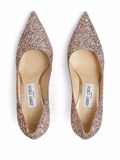 Jimmy Choo Love 85mm glitter-detail pumps - Pink - zdjęcie produktu nr 2