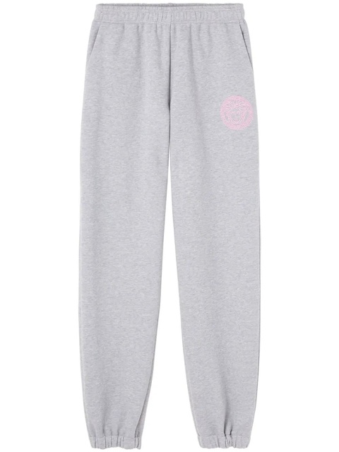 Versace logo-print cotton track pants - Grey - zdjęcie produktu nr 1