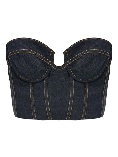 ZIMMERMANN Crush corset top - Blue - zdjęcie produktu nr 2