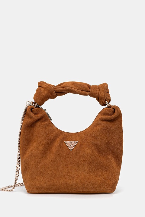 Guess torebka zamszowa ISOTTA kolor brązowy HWSG96 60010 - zdjęcie produktu nr 1