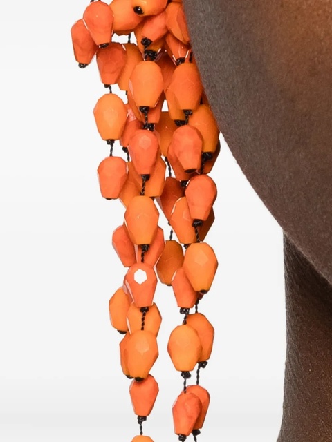 ISABEL MARANT beaded-cluster earrings - Orange - zdjęcie produktu nr 1