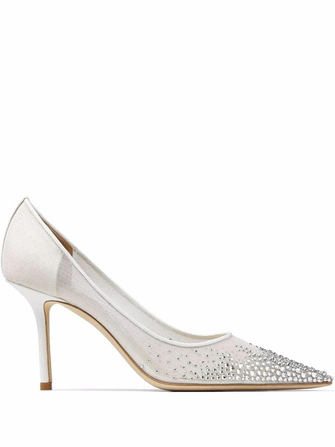 Jimmy Choo Love 85mm pumps - White - zdjęcie produktu nr 1