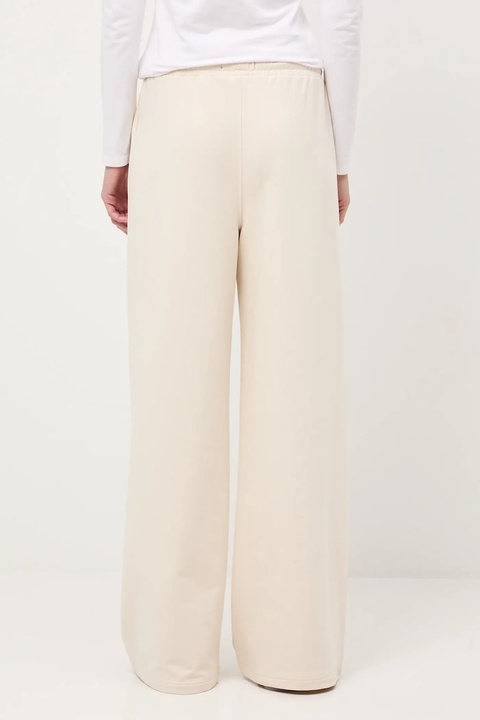 Medicine spodnie dresowe damskie kolor beżowy szerokie medium waist - zdjęcie produktu nr 2