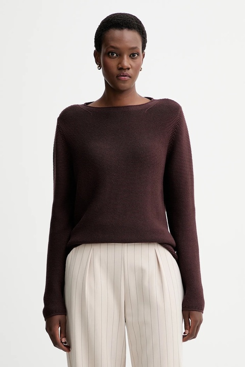 Marc O'Polo sweter bawełniany damski kolor brązowy 511605960113 - zdjęcie produktu nr 1