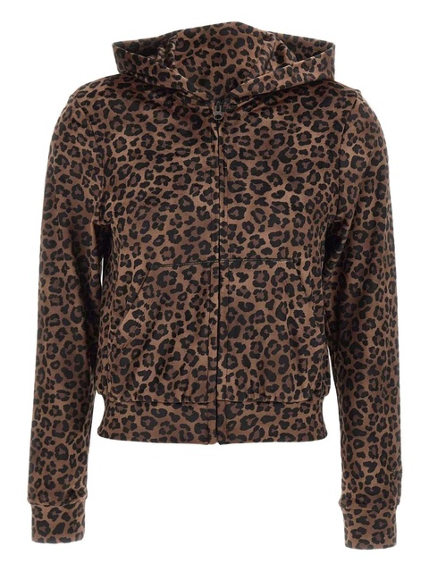 MC2 Saint Barth animal-print zip hoddie - Brown - zdjęcie produktu nr 1