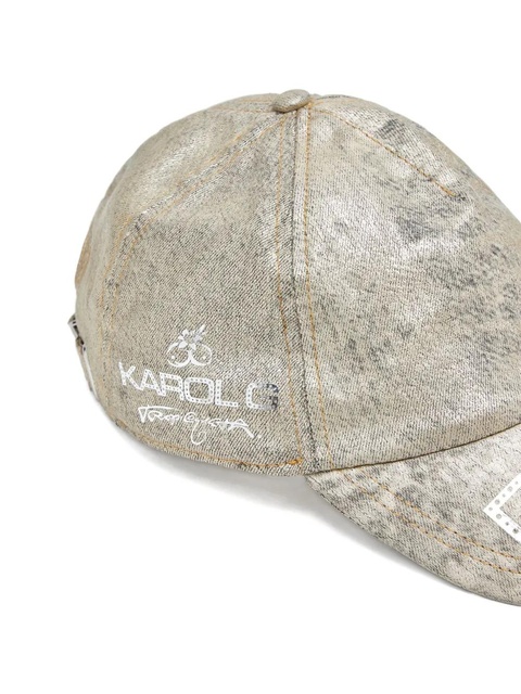 Diesel x Karol G logo-detail metallic-effect cap - Silver - zdjęcie produktu nr 2