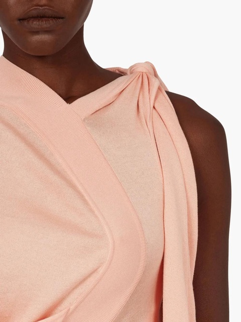 Ferragamo asymmetric knitted dress - Pink - zdjęcie produktu nr 2