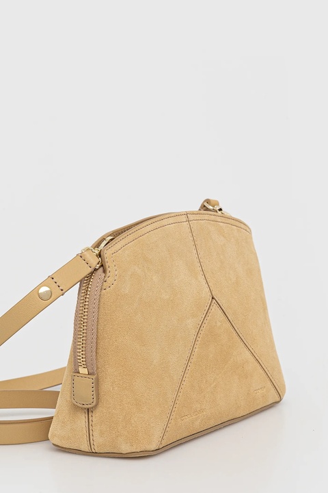 Victoria Beckham torebka zamszowa kolor beżowy B225AAC006556A - zdjęcie produktu nr 2