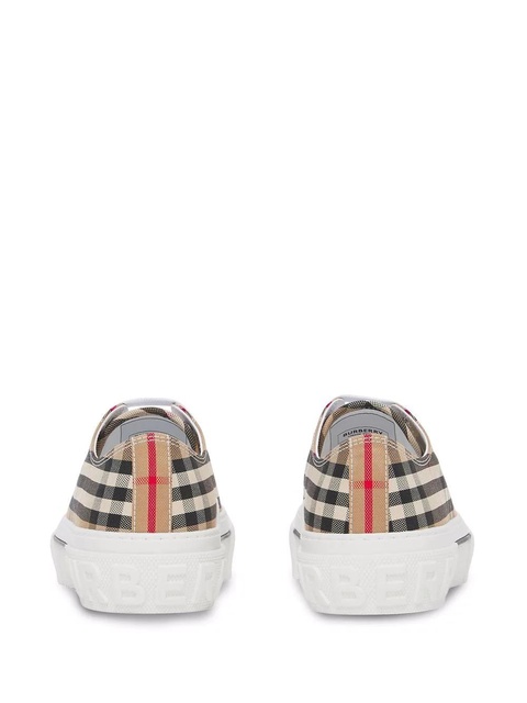 Burberry Vintage check cotton sneakers - Neutrals - zdjęcie produktu nr 2