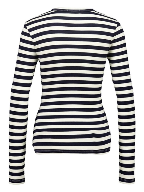 Rabanne striped button-detail top - White - zdjęcie produktu nr 2
