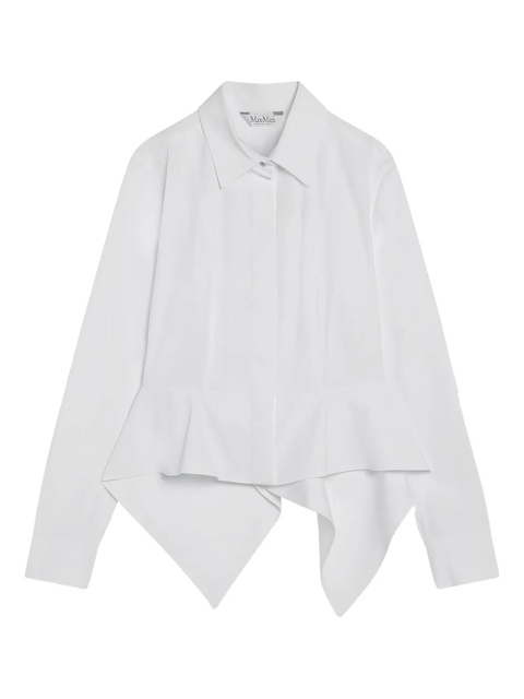 Max Mara logo-button long-sleeve shirt - White - zdjęcie produktu nr 1