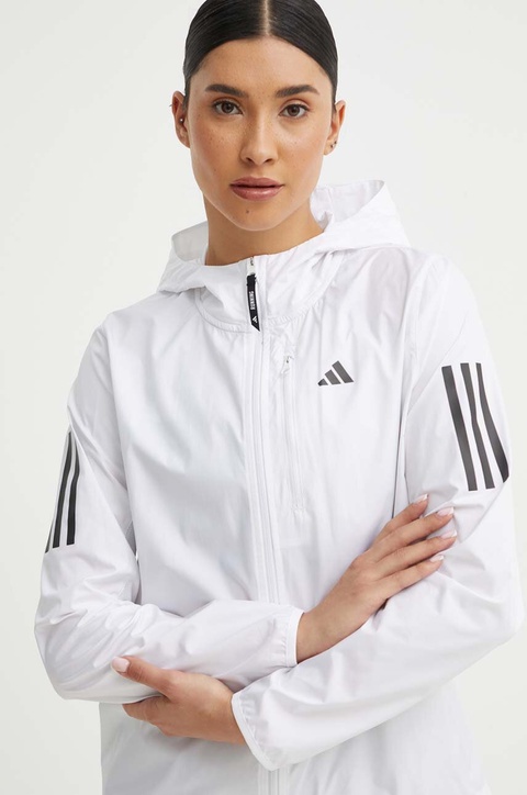adidas Performance kurtka do biegania Own The Run kolor biały przejściowa IK7445 - zdjęcie produktu nr 1