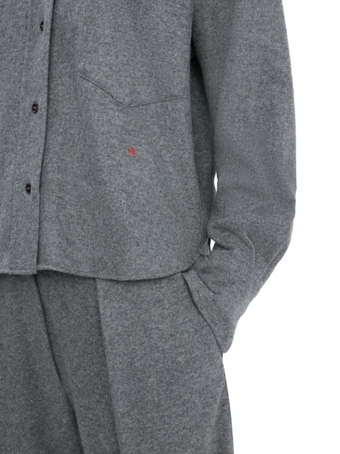 Victoria Beckham long-sleeve pocket shirt - Grey - zdjęcie produktu nr 2