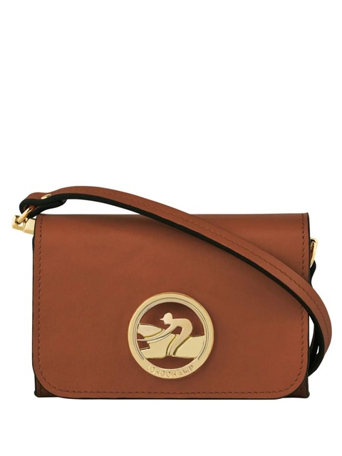 Longchamp mini logo-plaque cross body bag - Brown - zdjęcie produktu nr 1