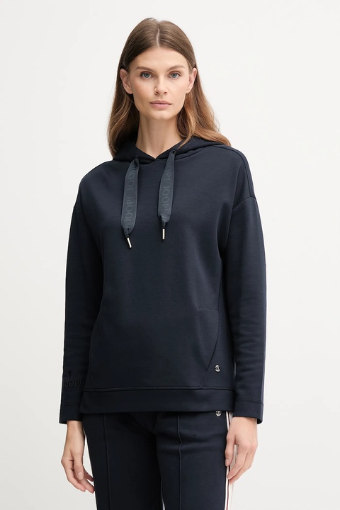Joop! bluza damska kolor granatowy z kapturem gładka 30032522 10007096 - zdjęcie produktu nr 1