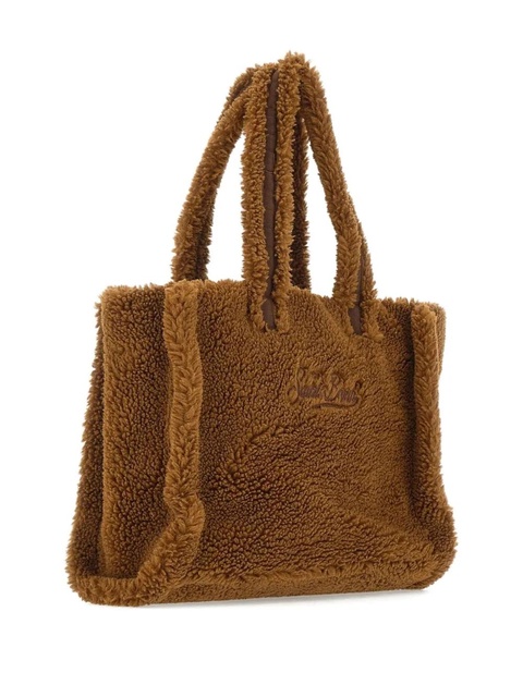 MC2 Saint Barth logo-embroidered Teddy tote bag - Brown - zdjęcie produktu nr 1