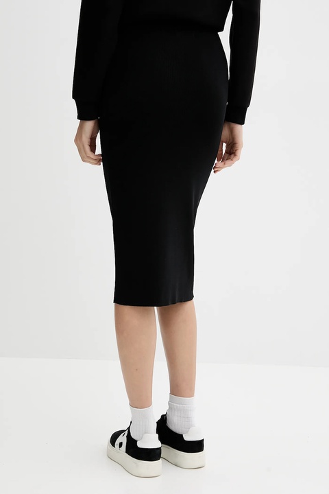 Armani Exchange spódnica kolor czarny midi ołówkowa XW001302 AF10352 - zdjęcie produktu nr 2
